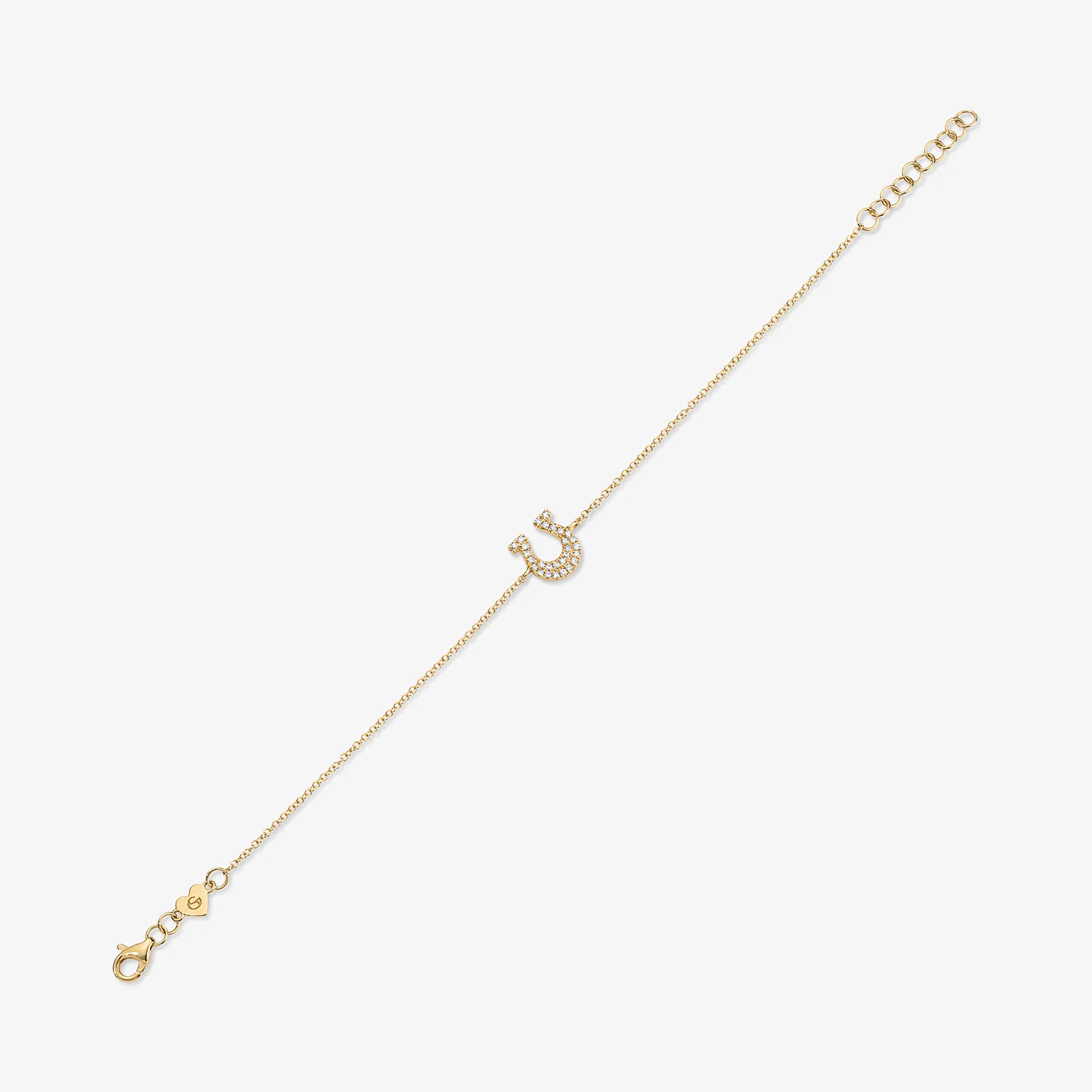 Mini Token Pave Horseshoe Bracelet - Image 4