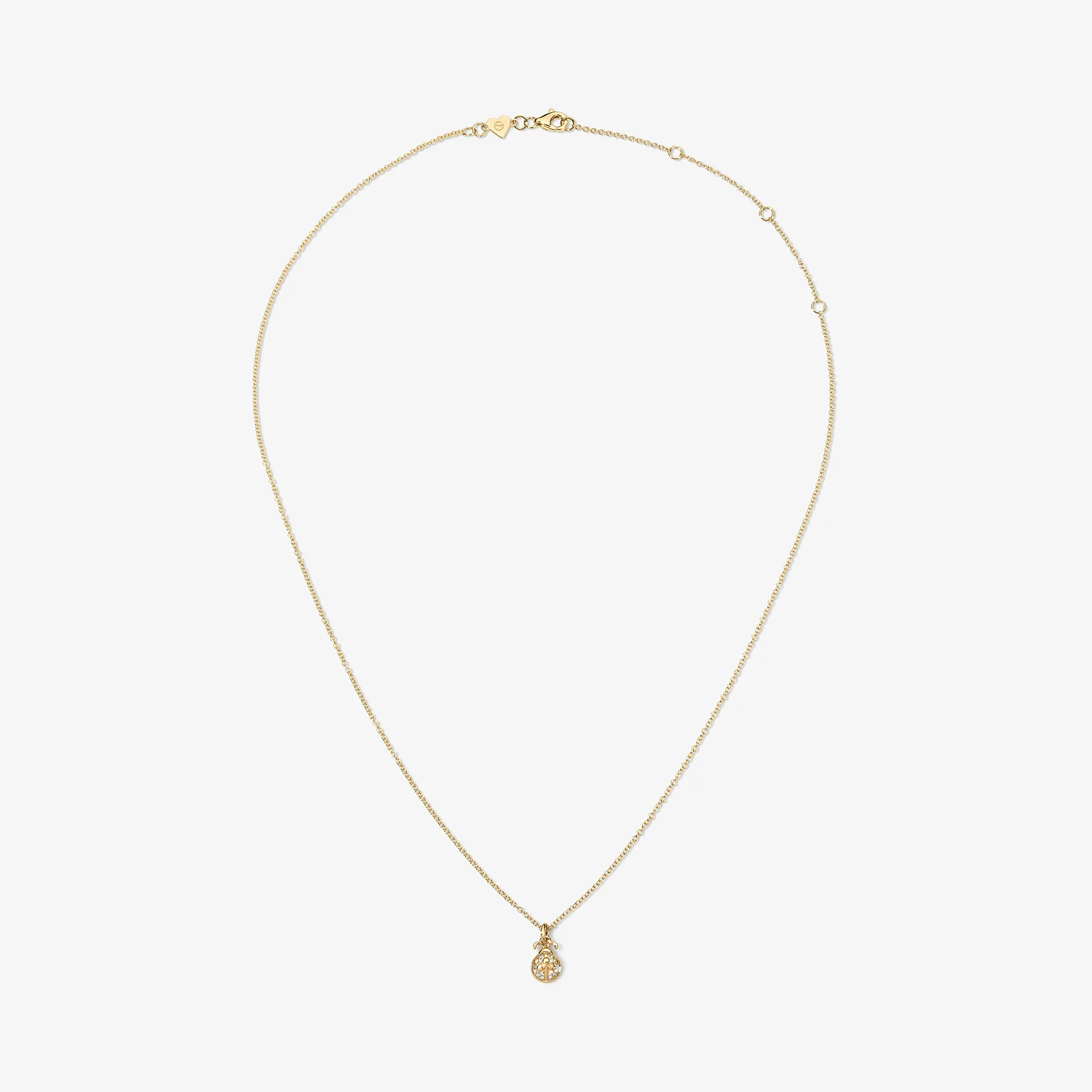 Mini Token Pave Ladybug Necklace - Image 4