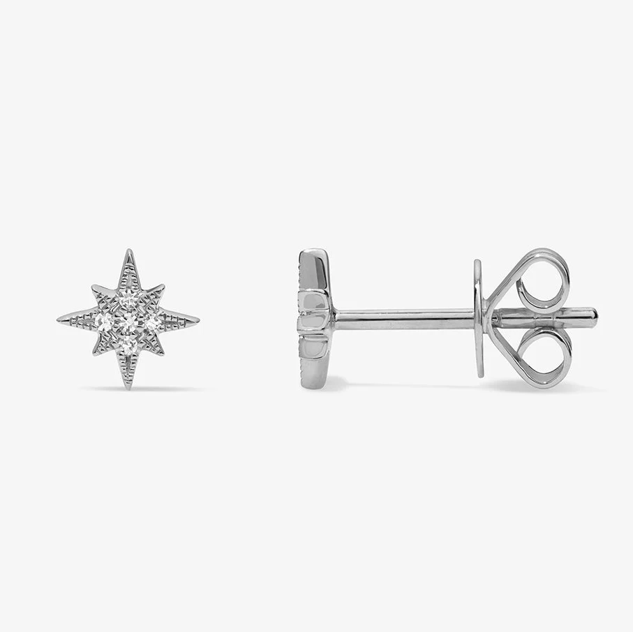 Mini Token Pave North Star Studs - Image 2