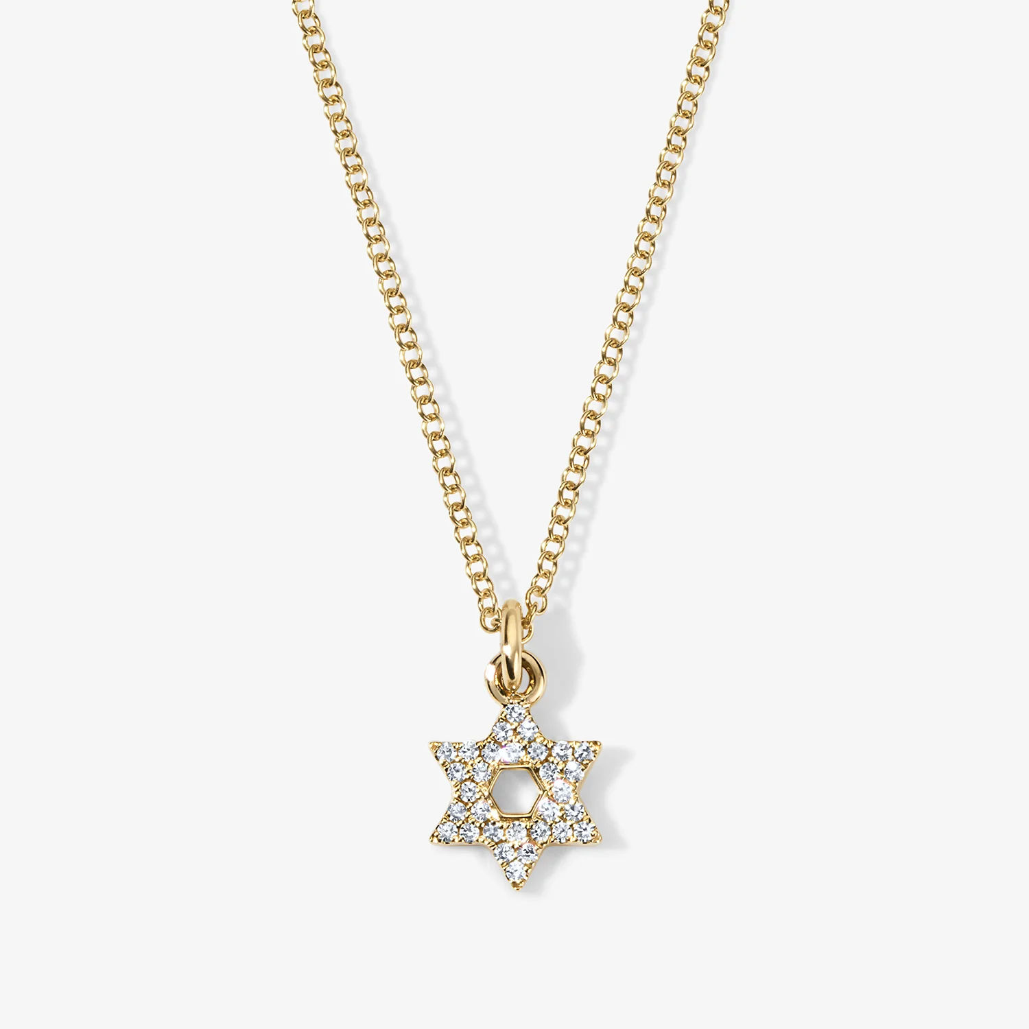 Mini Token Pave Star of David Necklace