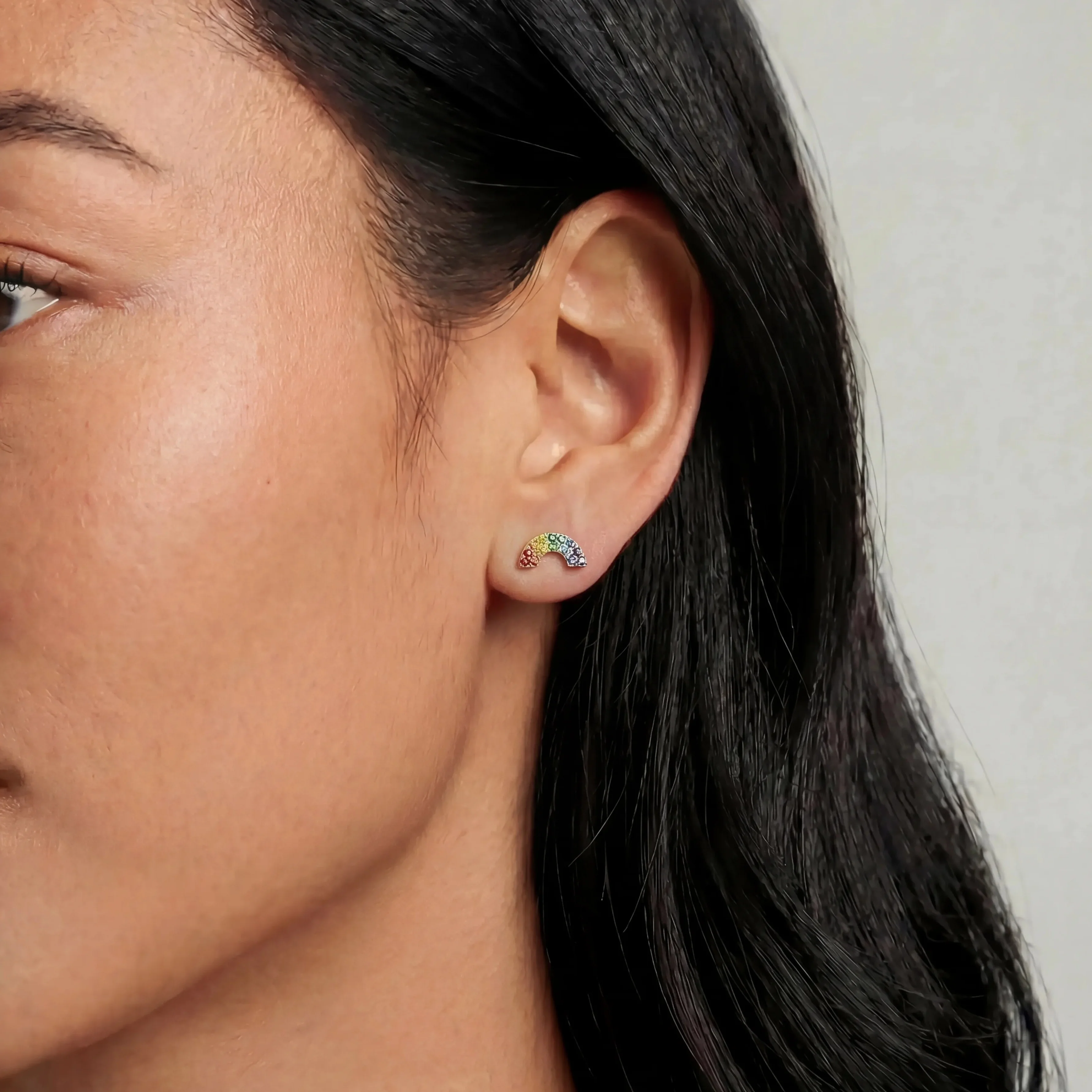 Mini Token Rainbow Studs - Image 2