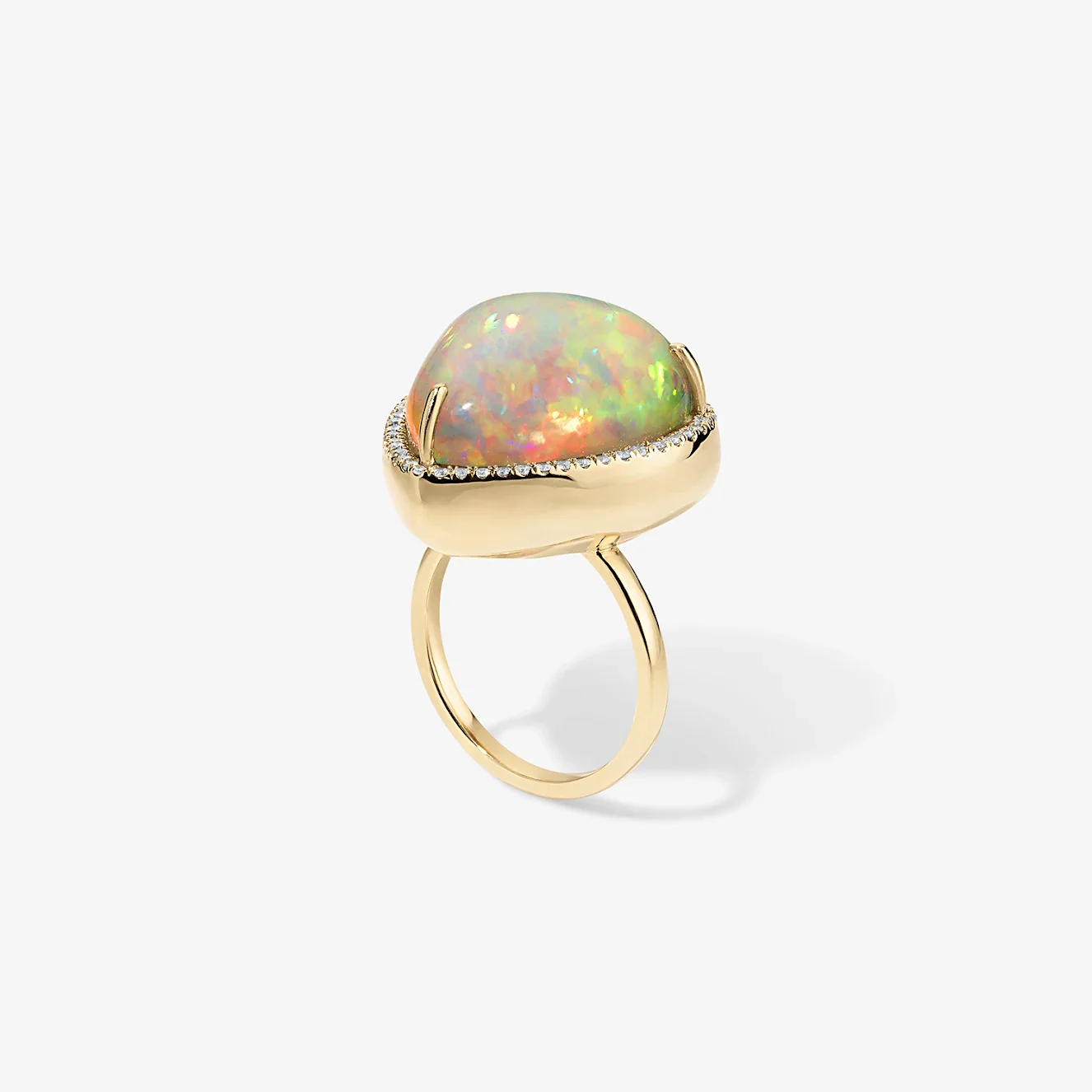 Opal Heart Candy Button Ring - Image 3