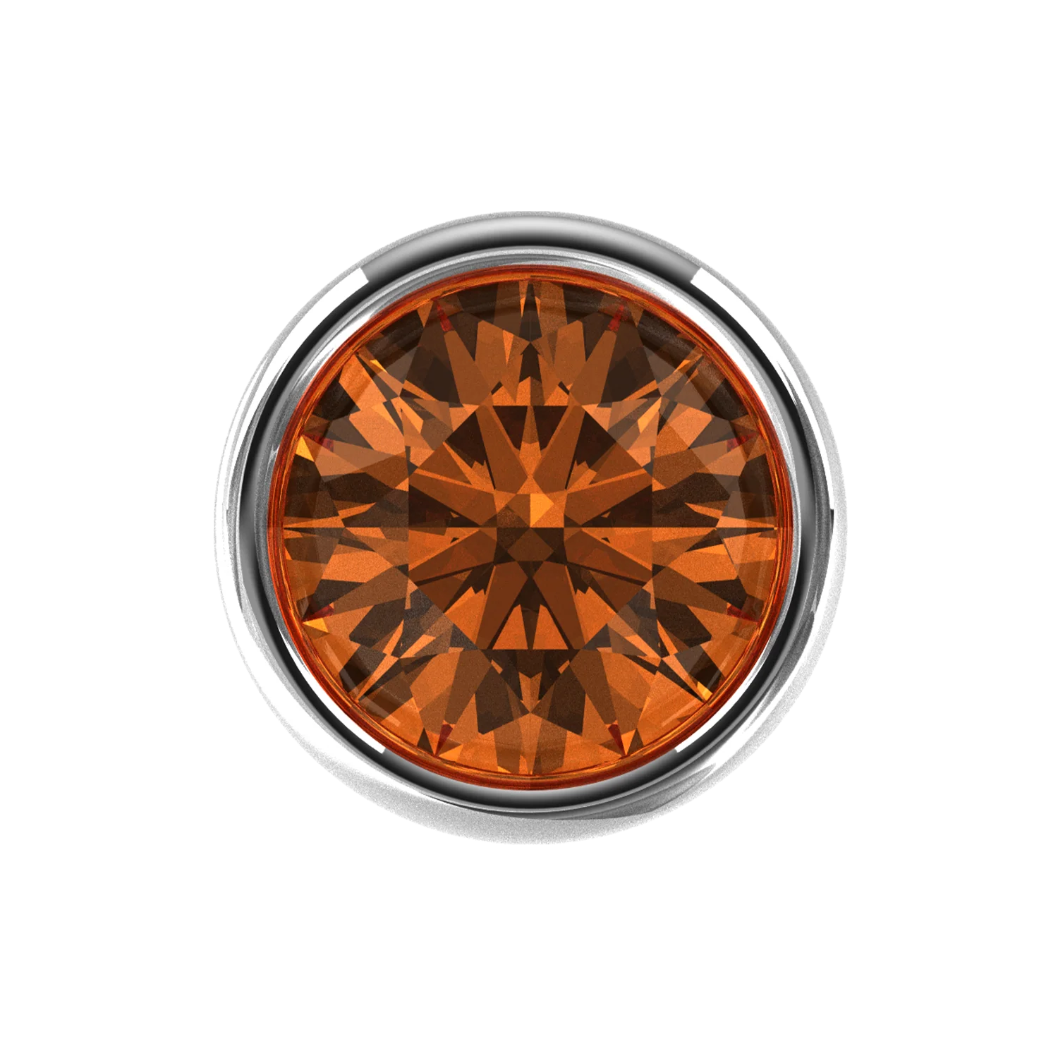 Slider Orange Bezel Charm