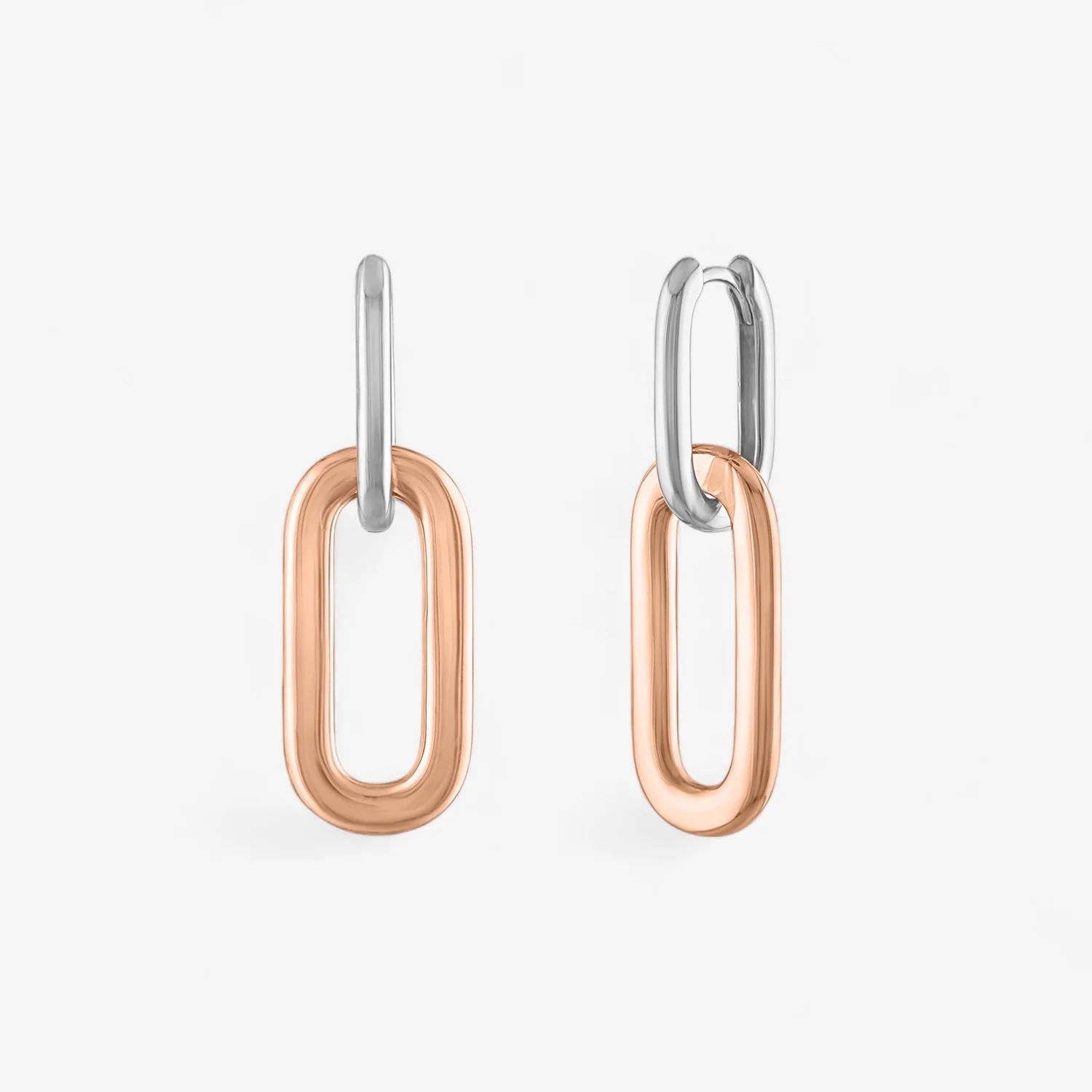 Cleo Paperclip Gold Drop Earrings - Image 9