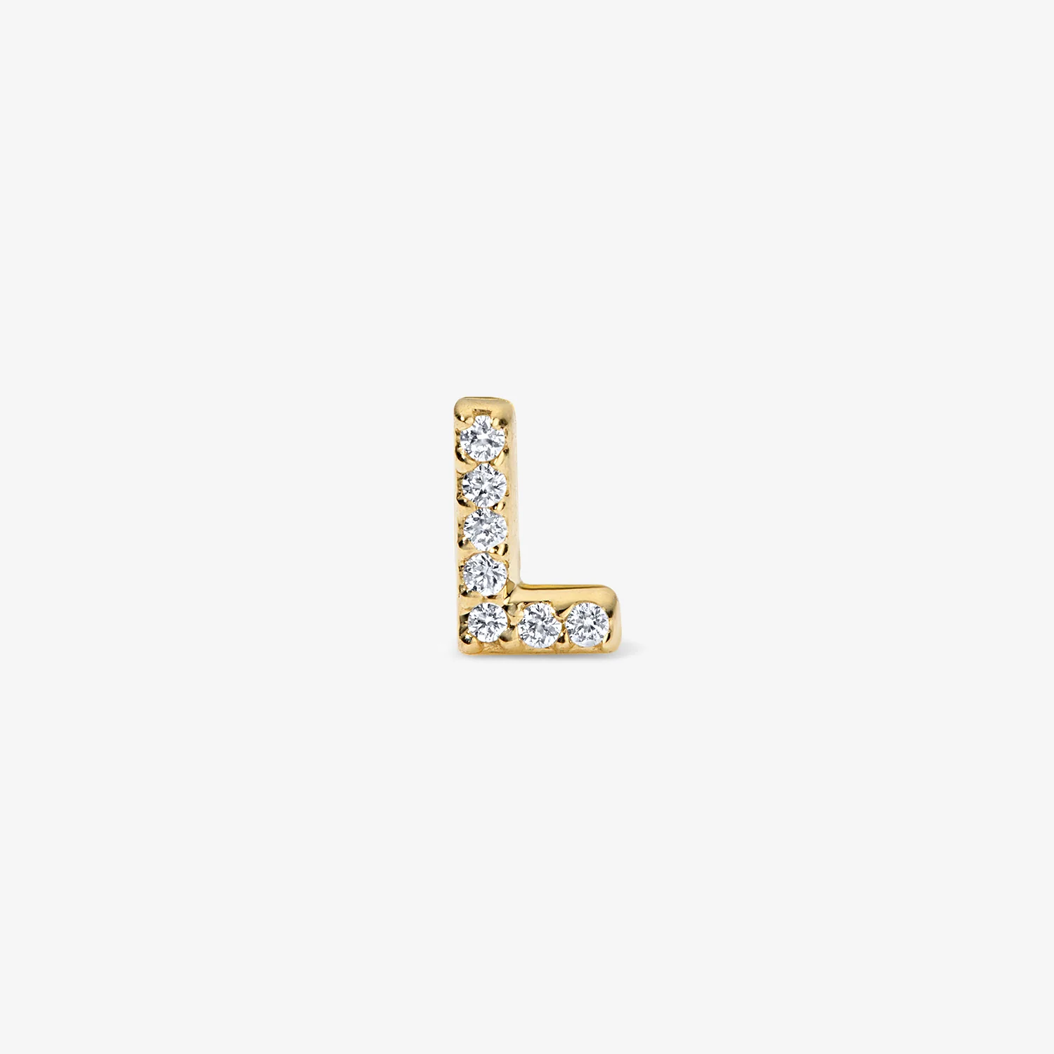 Mini Pave Block Initial Studs - Image 5