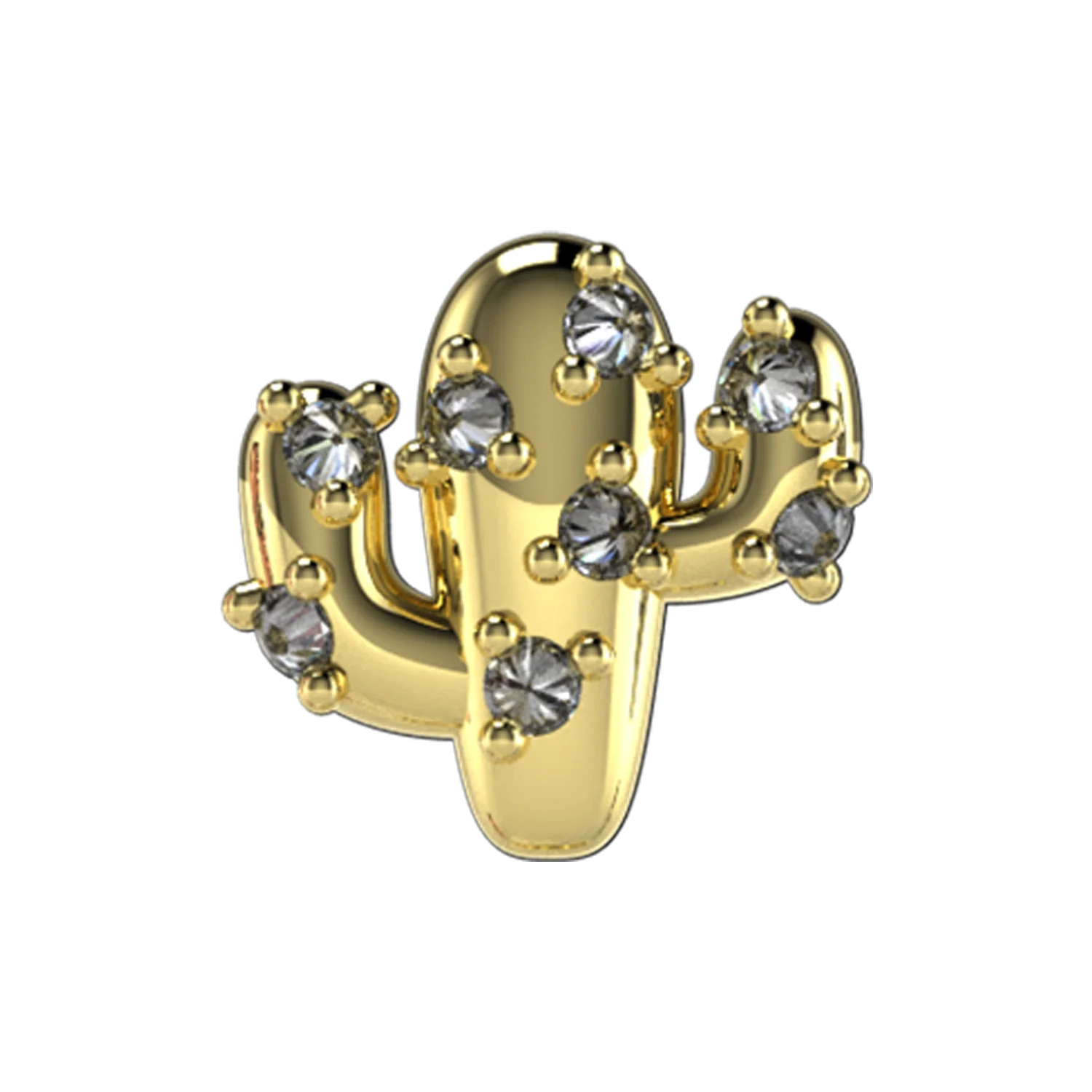 Pave Cactus Slider charm