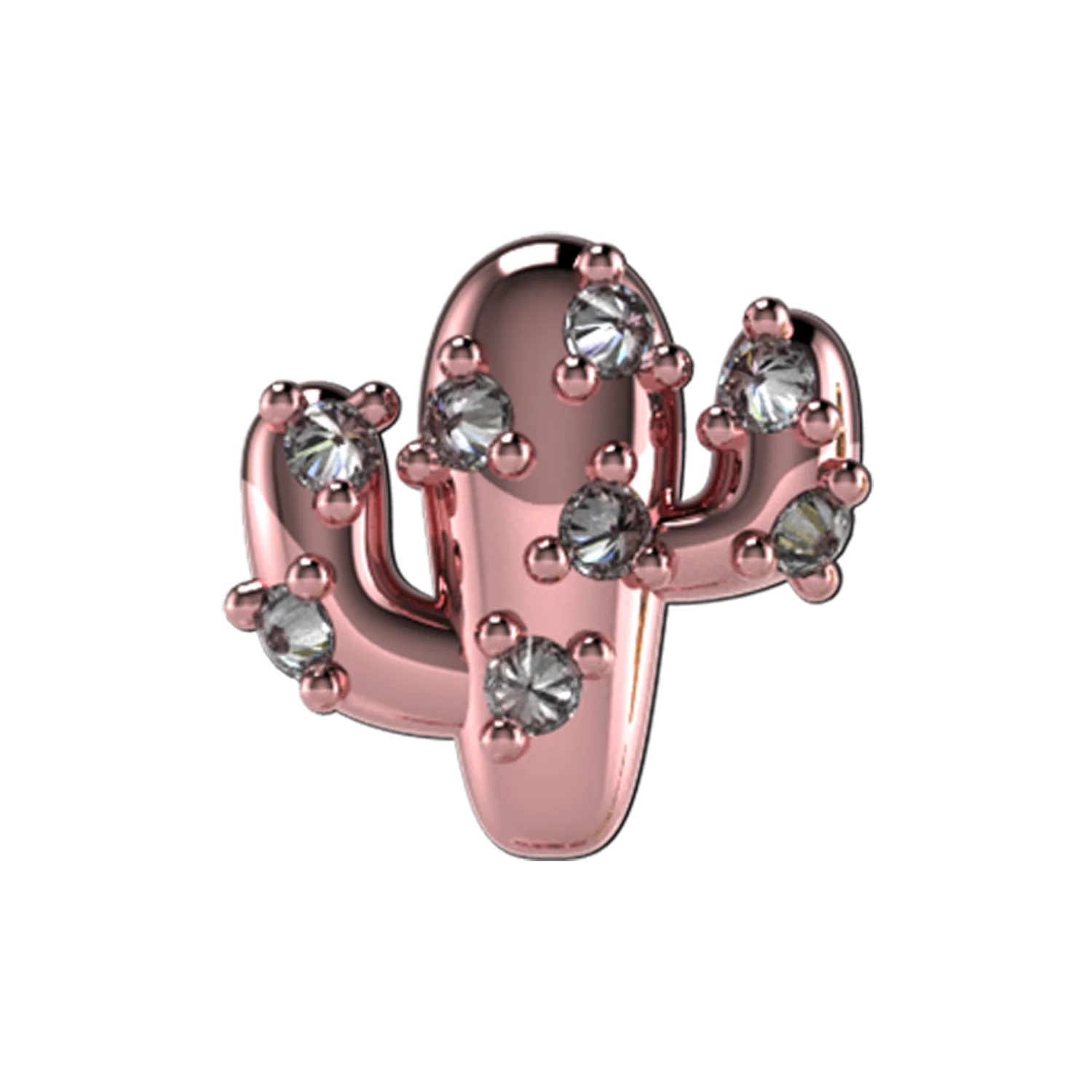 Pave Cactus Slider charm - Image 2