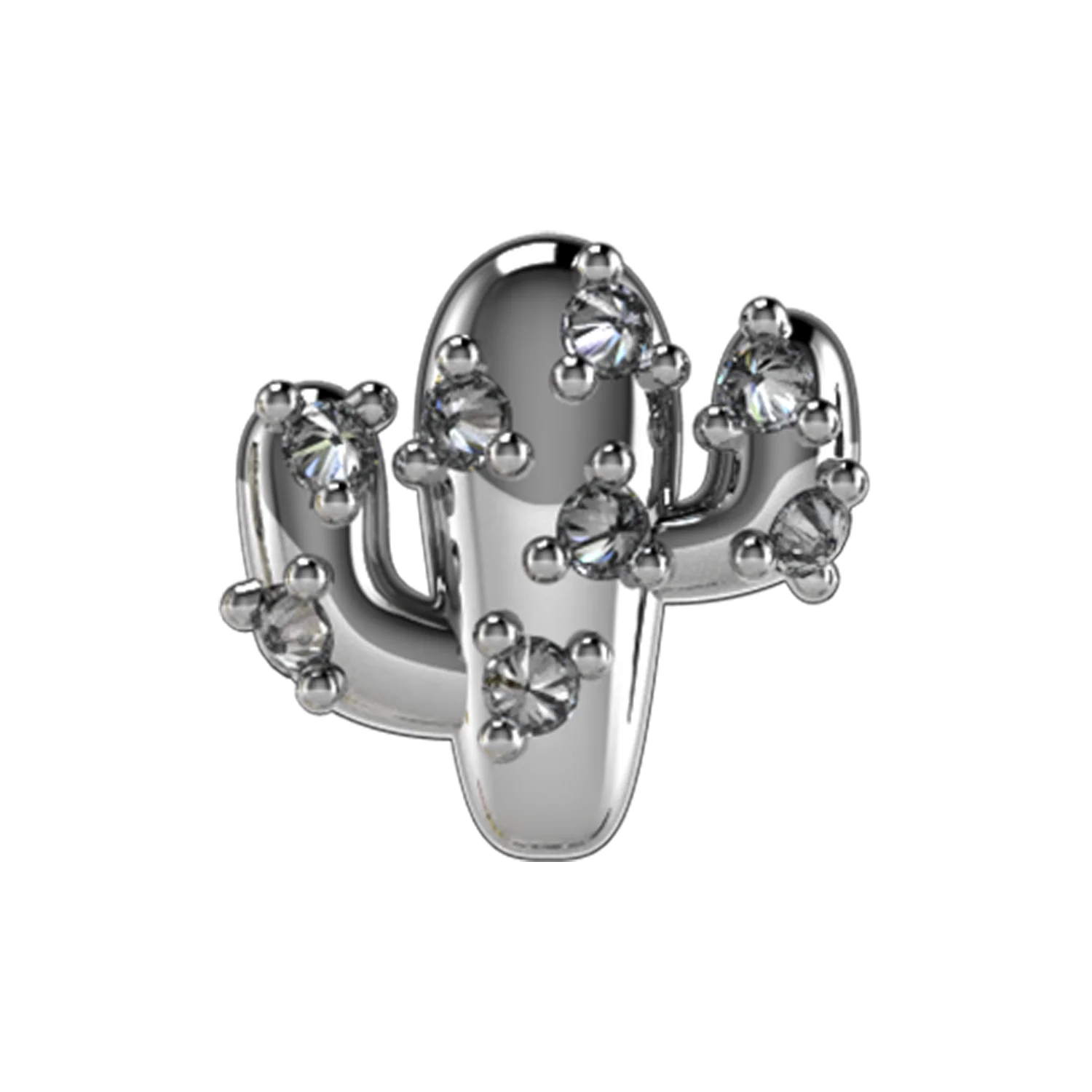 Pave Cactus Slider charm - Image 3