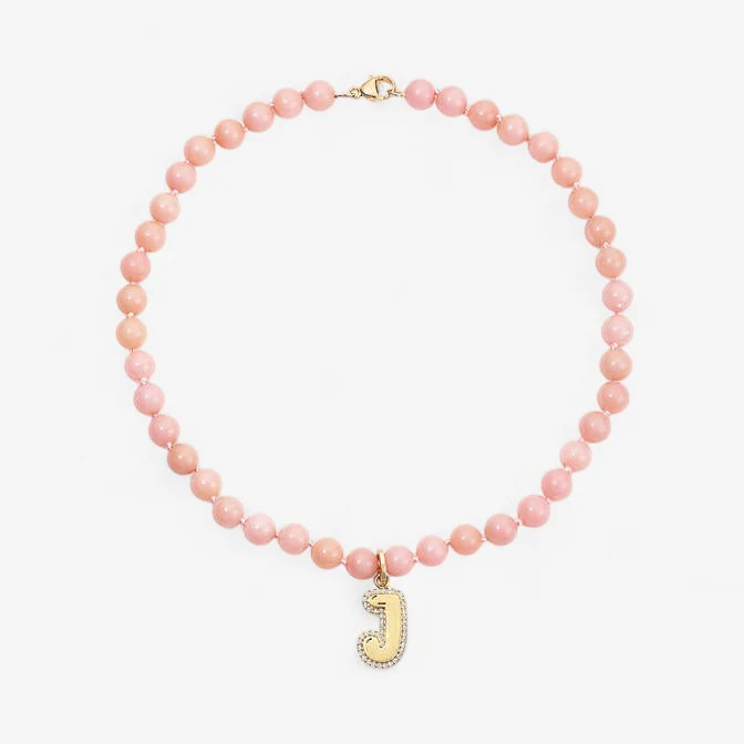 Jumbo Bubble Initial With Pave Outline Charm - Image 10