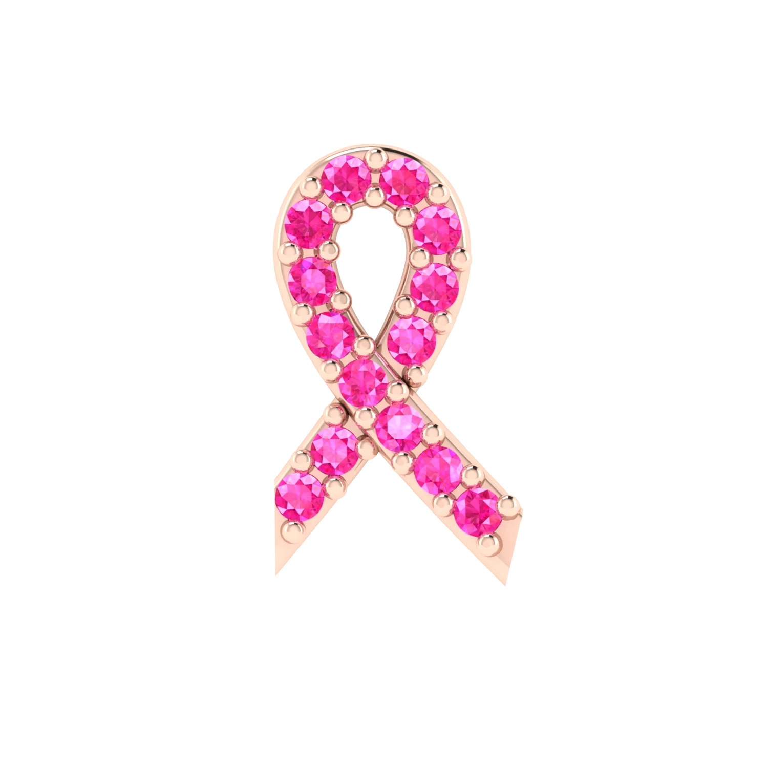 Pink Ribbon Slider Charm - Image 2