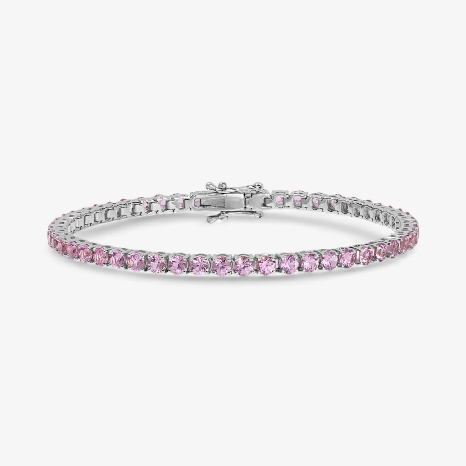 Signature Pink Sapphire Tennis Bracelet - Image 5