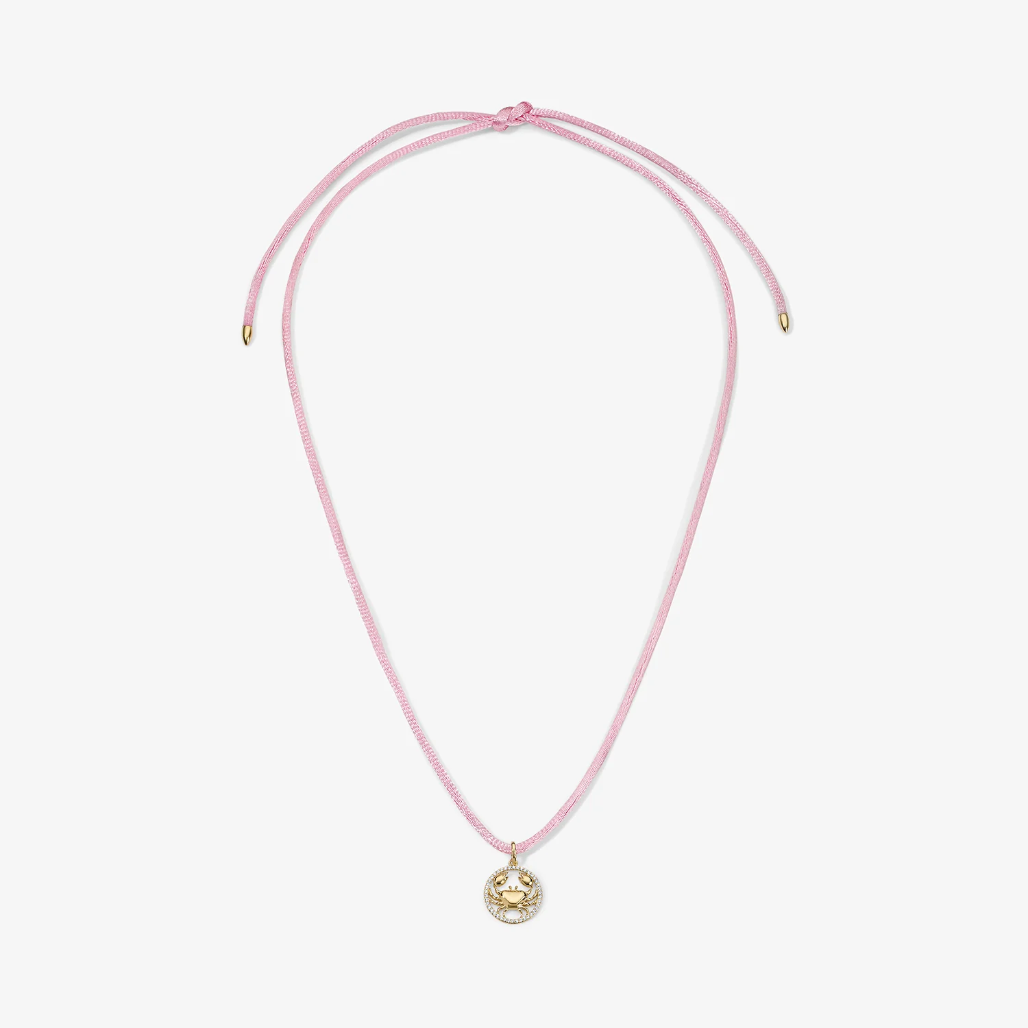 Kendall Pink Satin Cord Necklace - Image 5