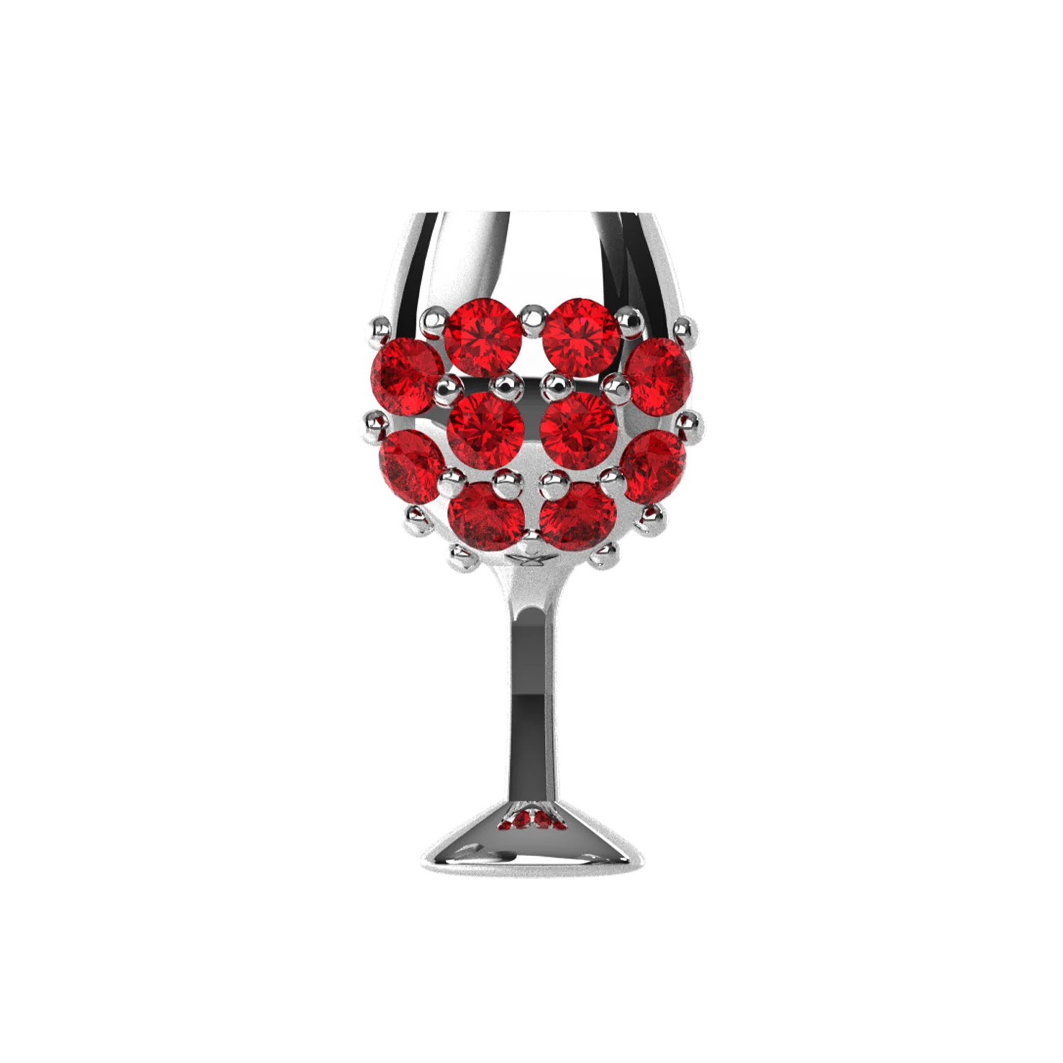 Slider Red Wine Glass Charm - Image 2
