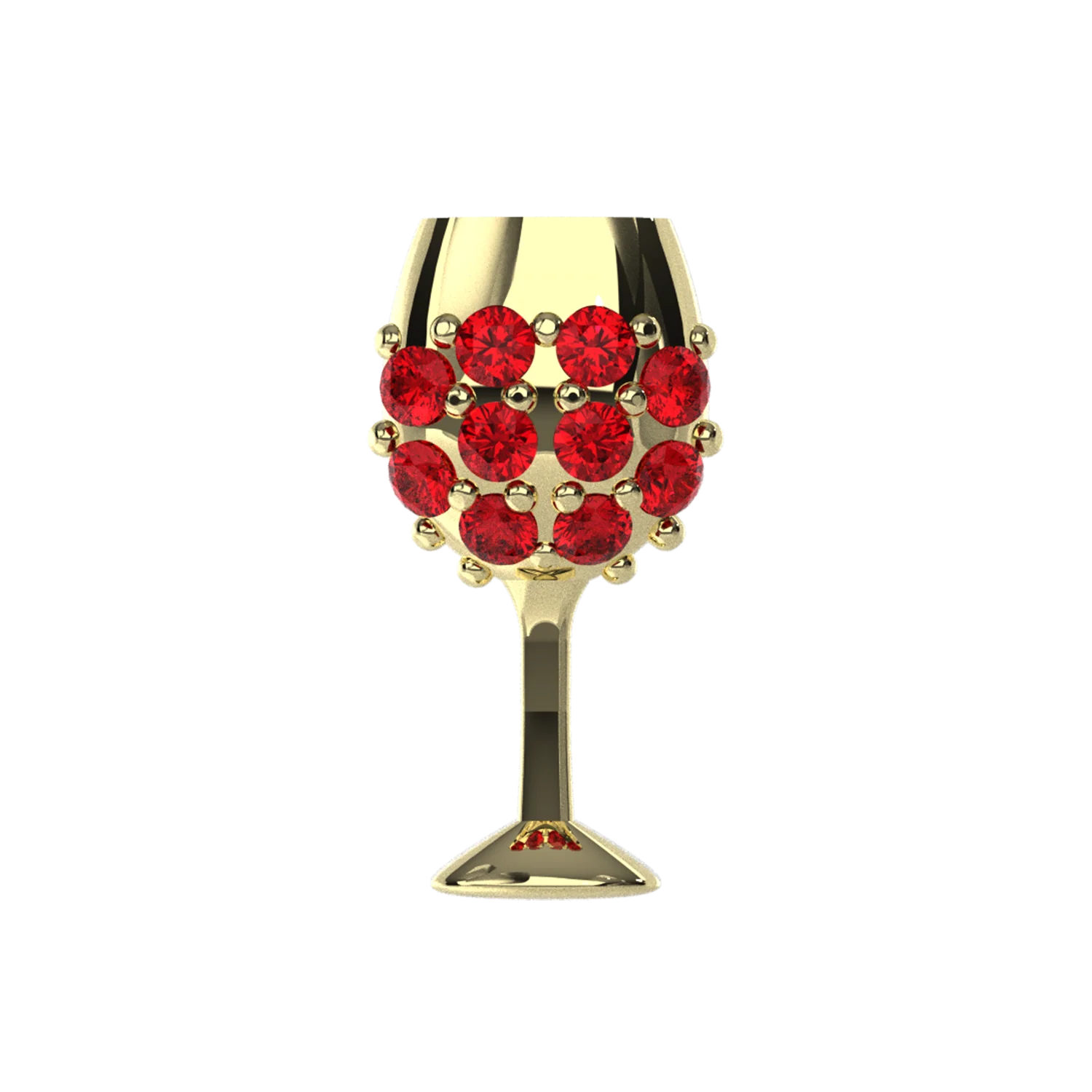 Slider Red Wine Glass Charm - Image 3