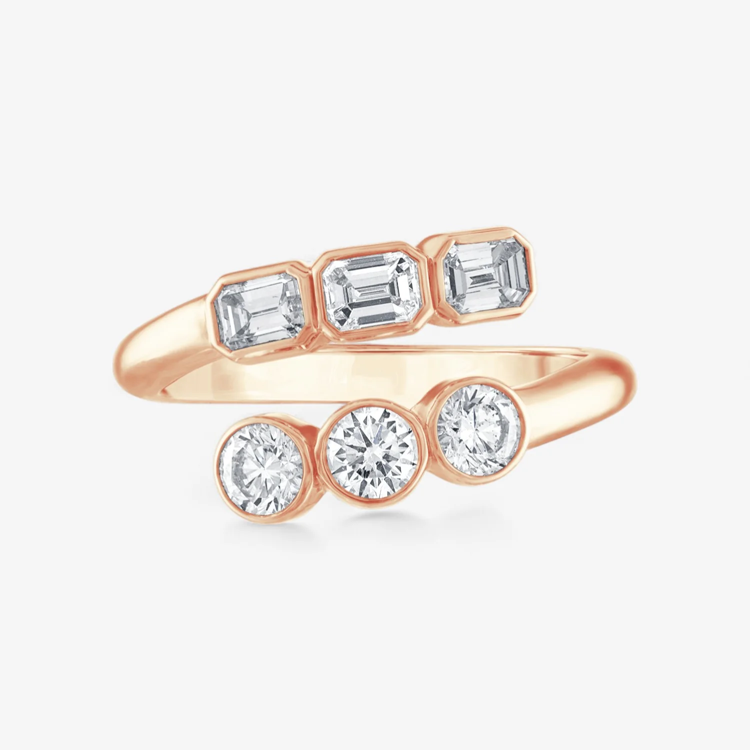 Undecided Round and Emerald Bypass Ring - Image 4