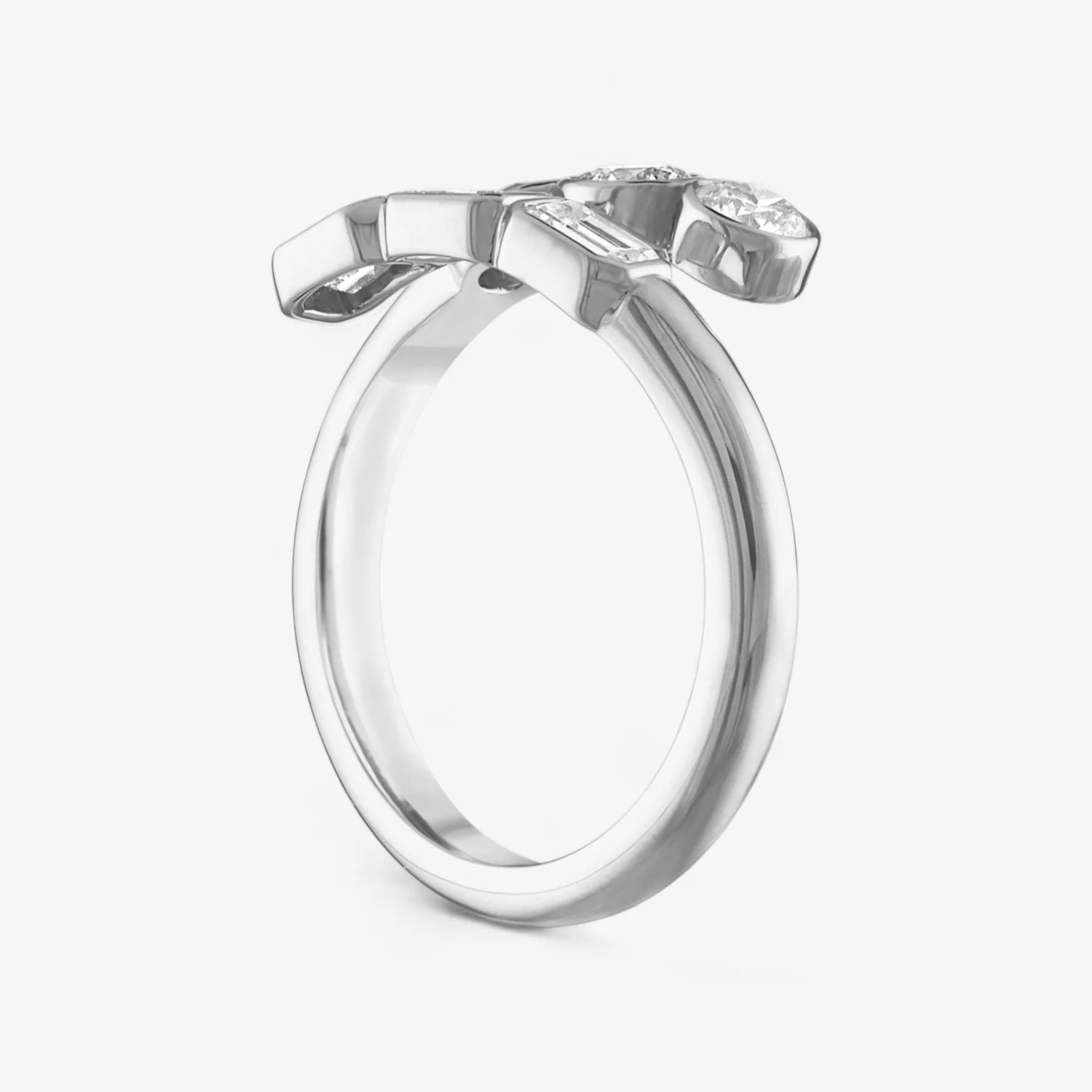 Undecided Round and Emerald Bypass Ring - Image 6