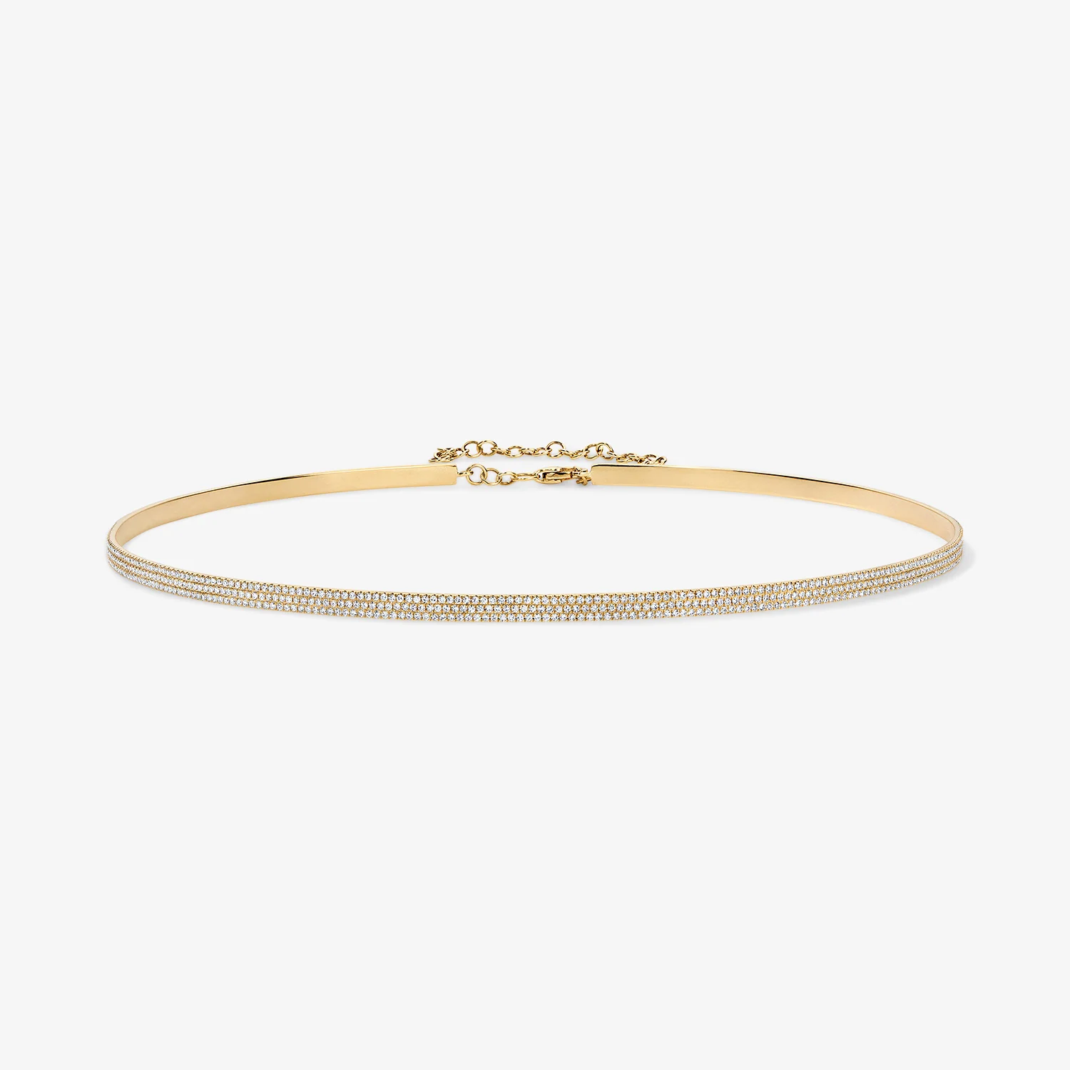 Signature Three Row Pave Choker