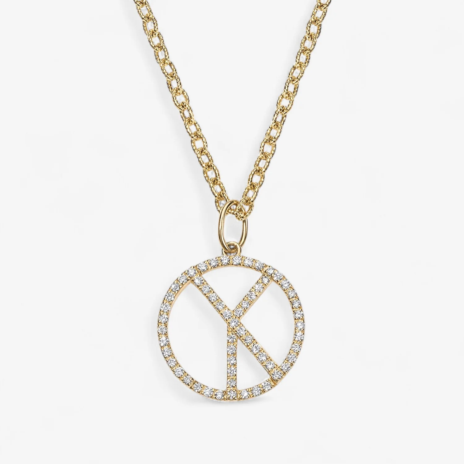 Small Diamond Hidden Initial Necklace - Image 2