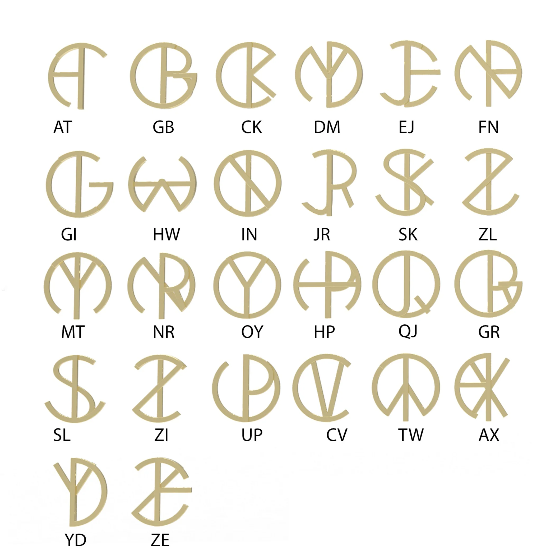 Small Gold Hidden Initial Necklace - Image 6