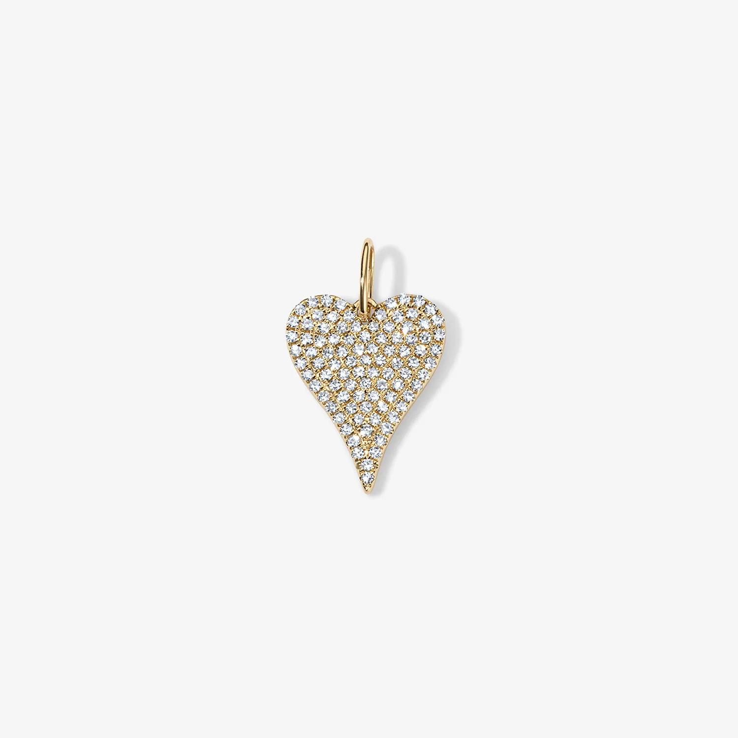 Small Token Pave Heart Charm