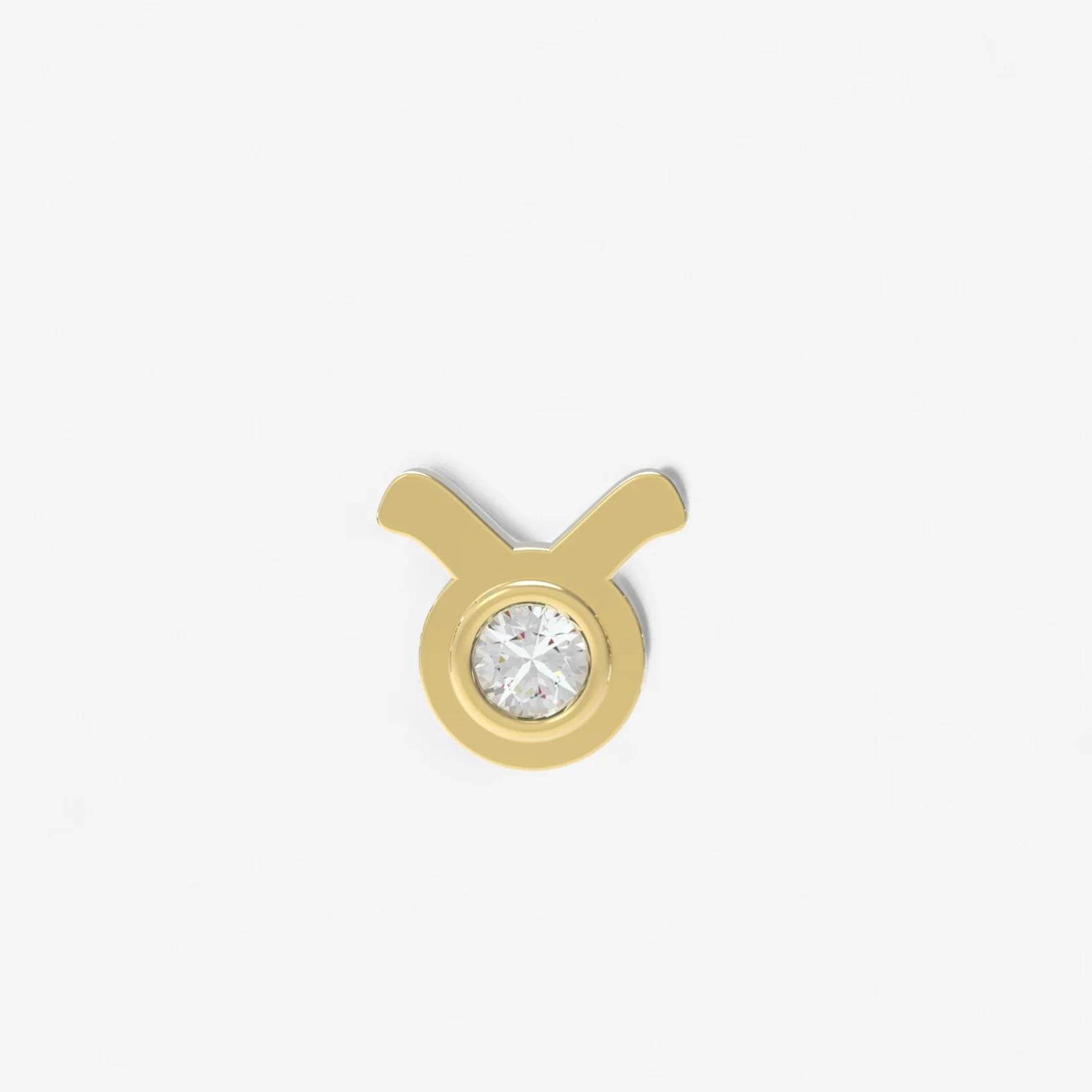 Small Token Zodiac Stud Earring - Image 5