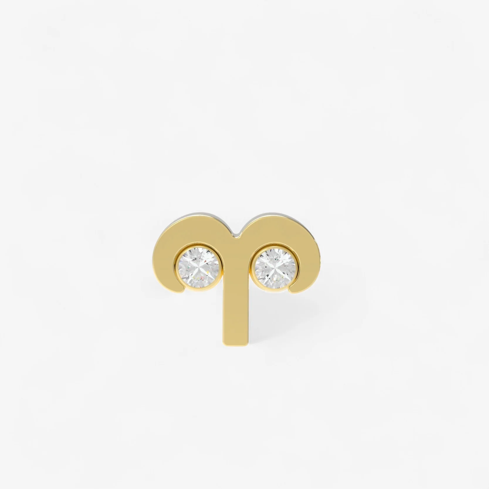 Small Token Zodiac Stud Earring - Image 7