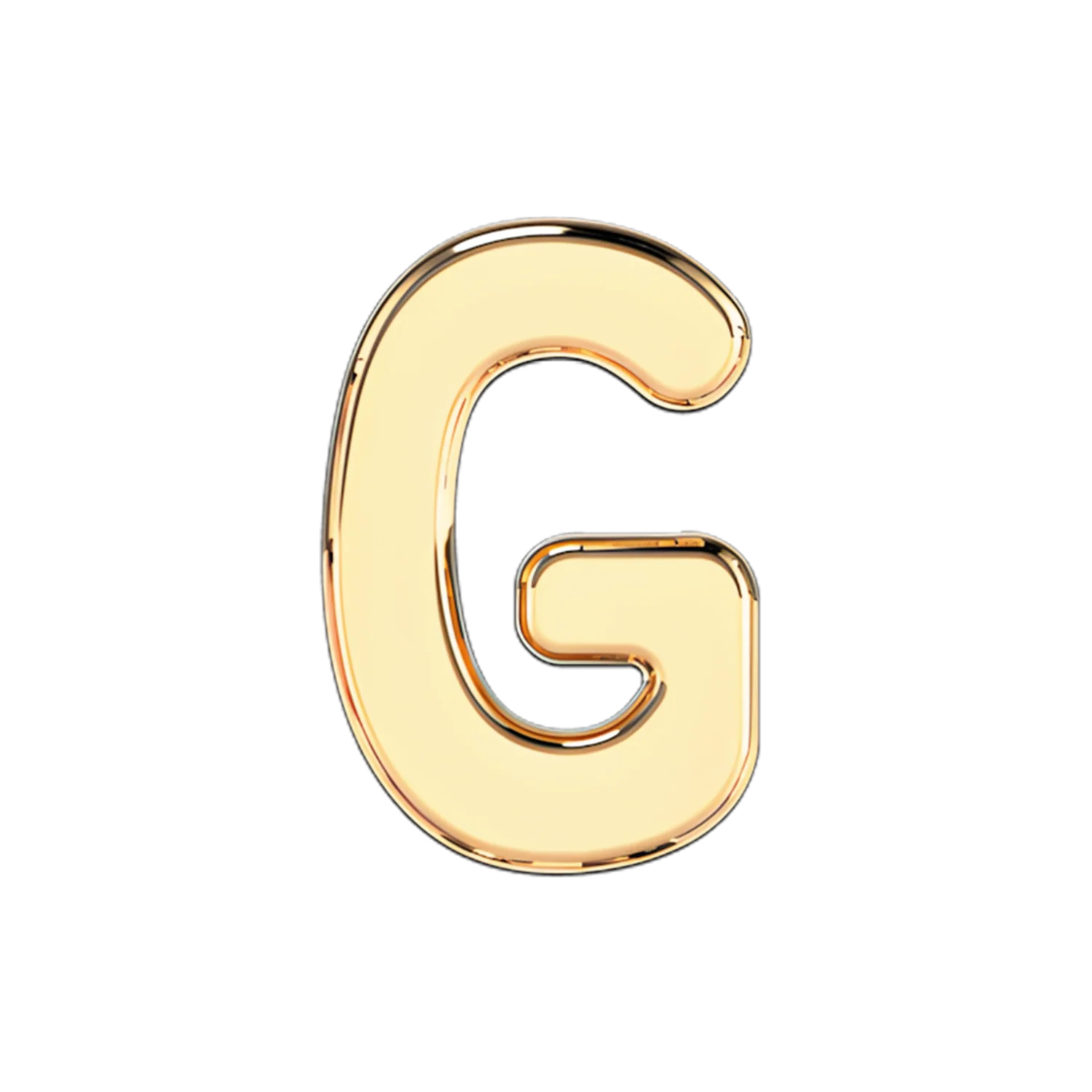 Slider Solid Letter G Charm - Image 4