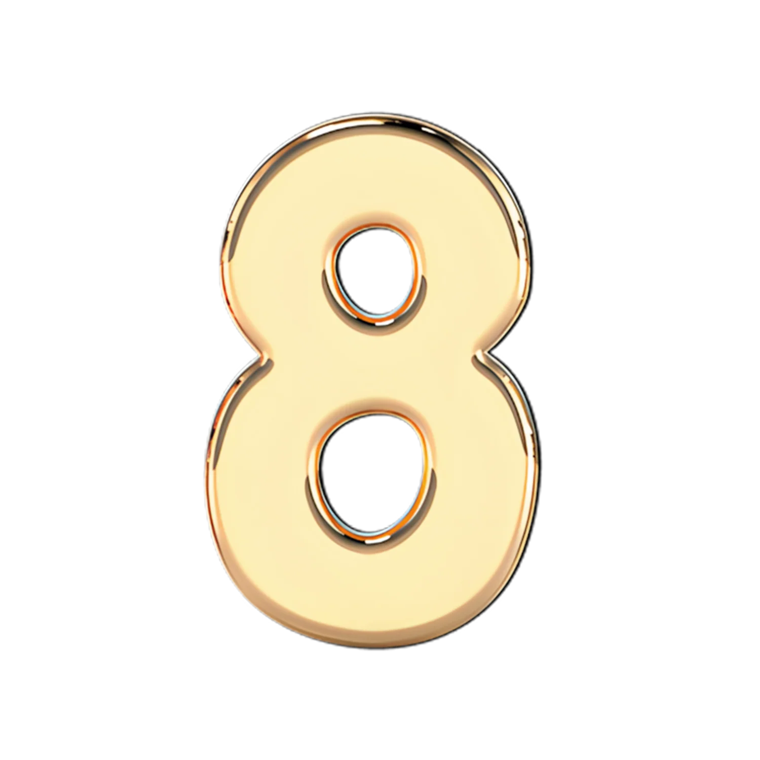 Slider Solid Number 8 Charm - Image 4
