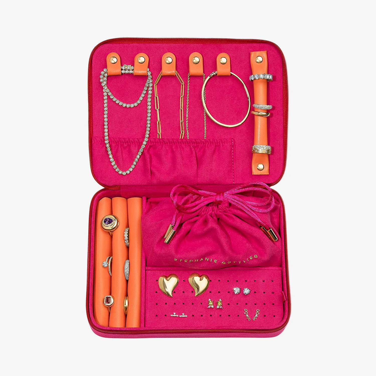 Pink Stephanie Gottlieb Jewelry Case - Image 3