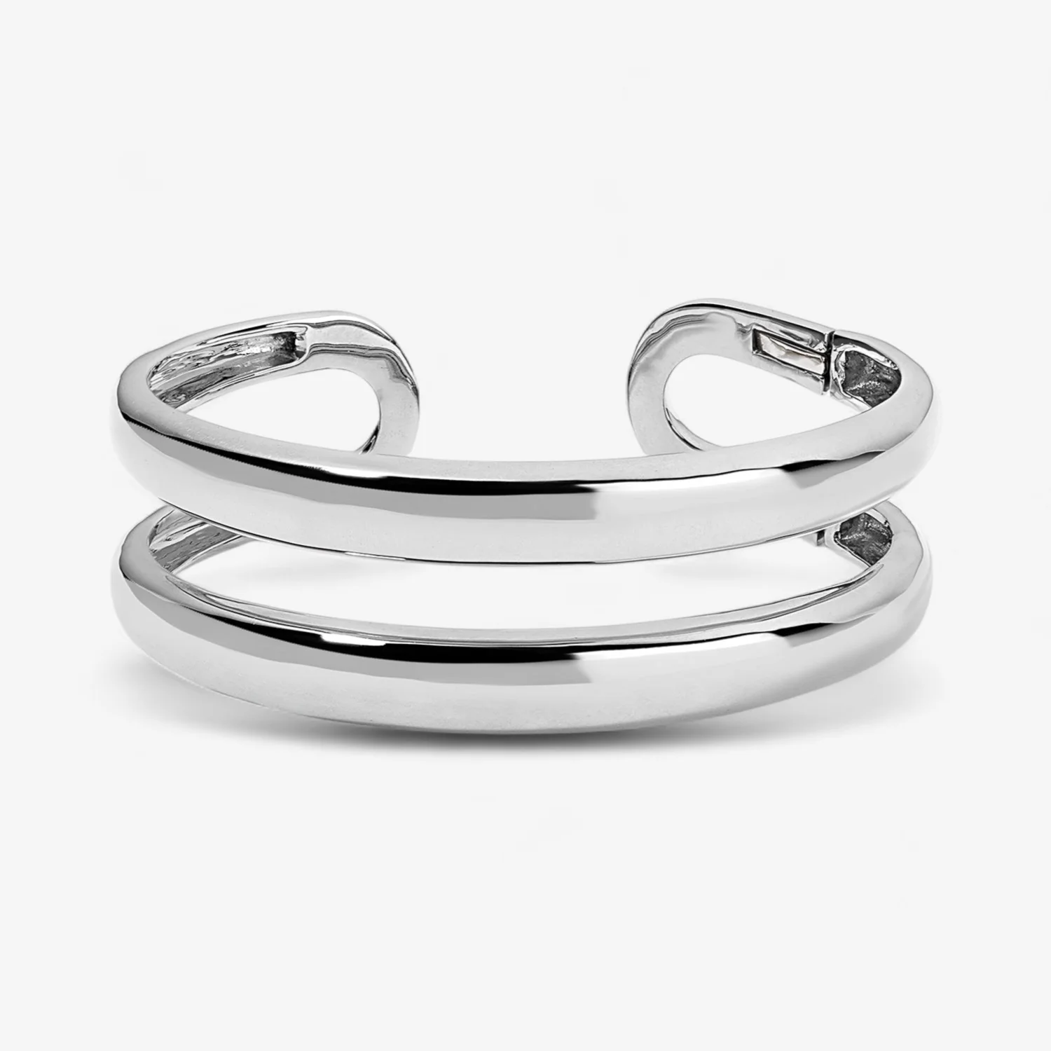 Sterling Silver Madison Double Dome Cuff