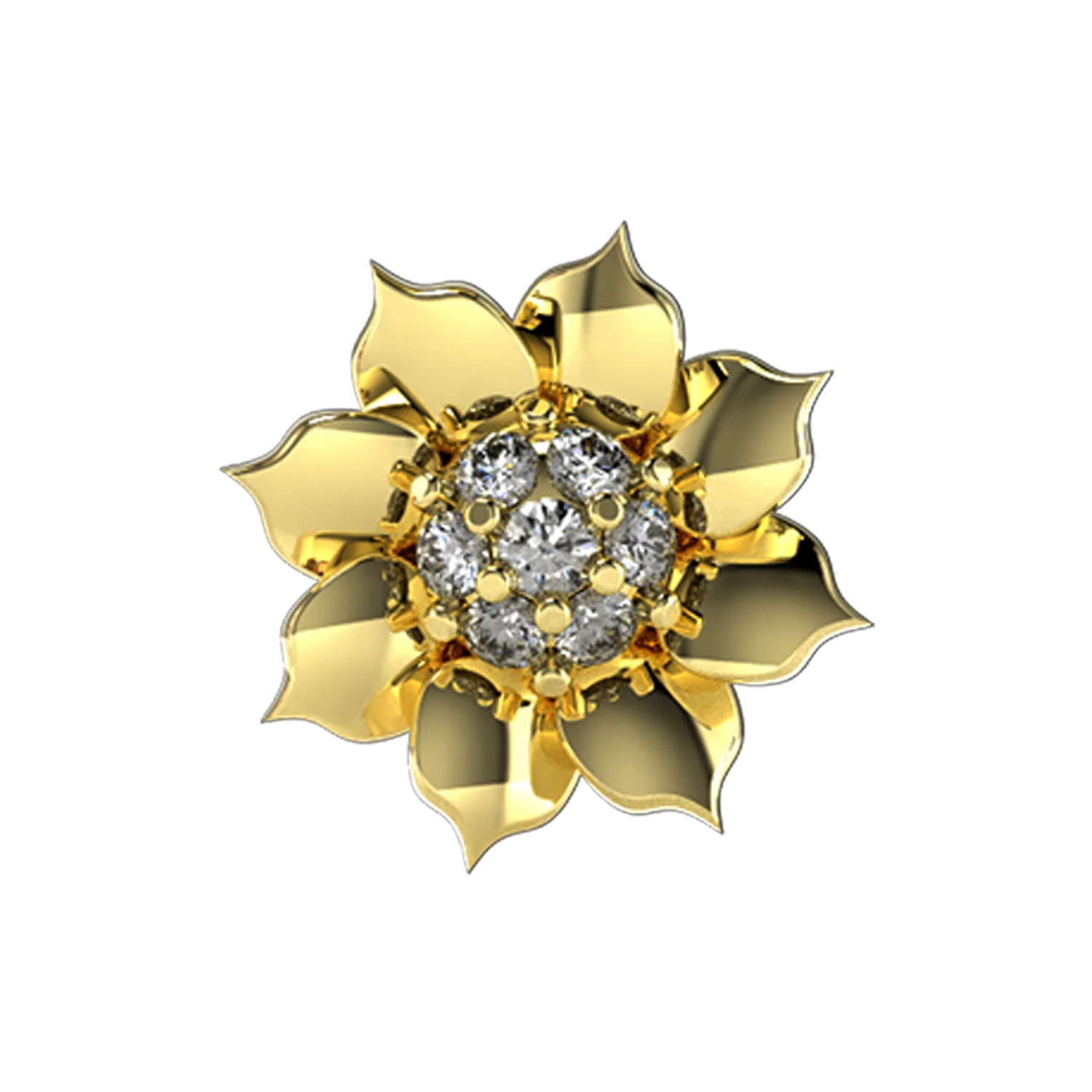 Sunflower Slider Necklace Charm