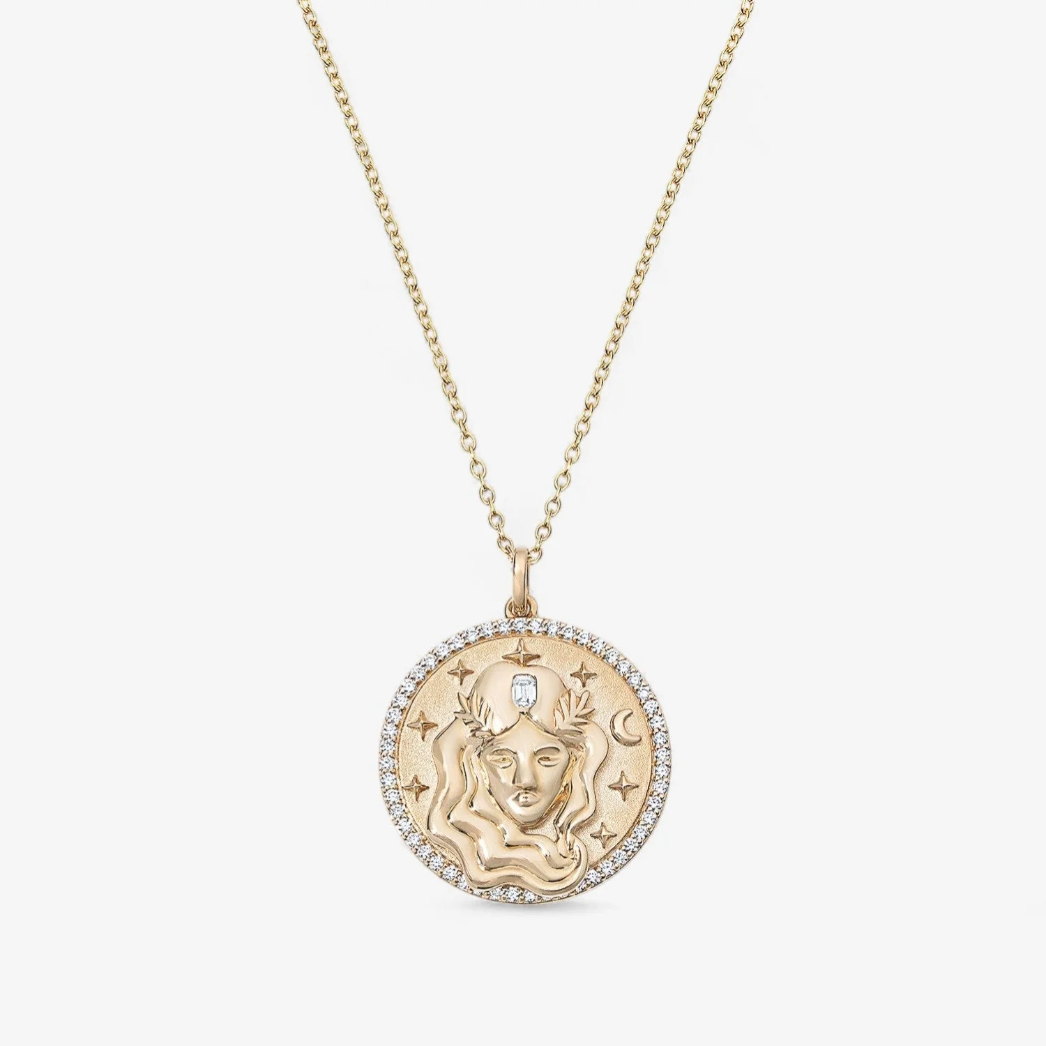 Virgo Token Zodiac Necklace