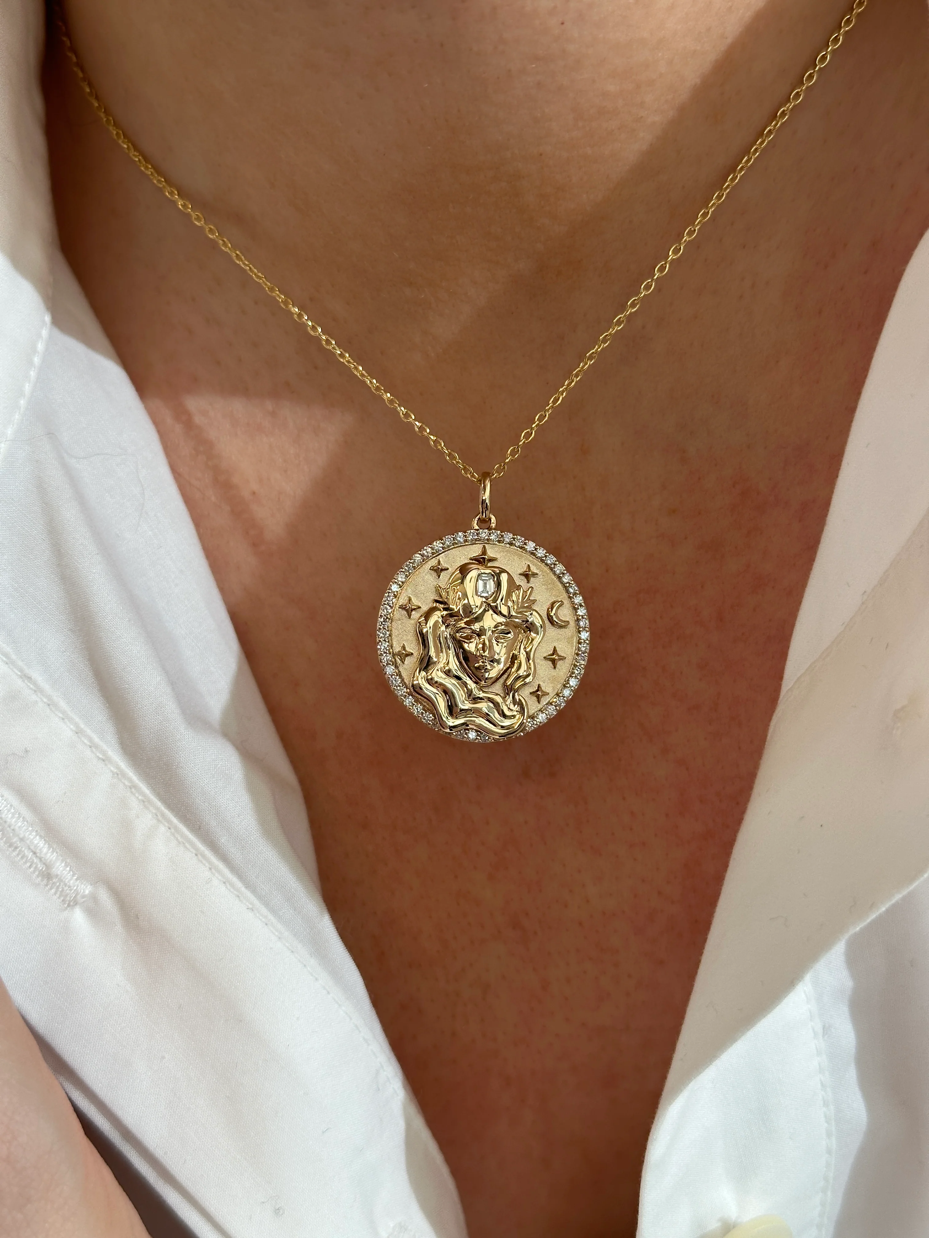 Virgo Token Zodiac Necklace - Image 2