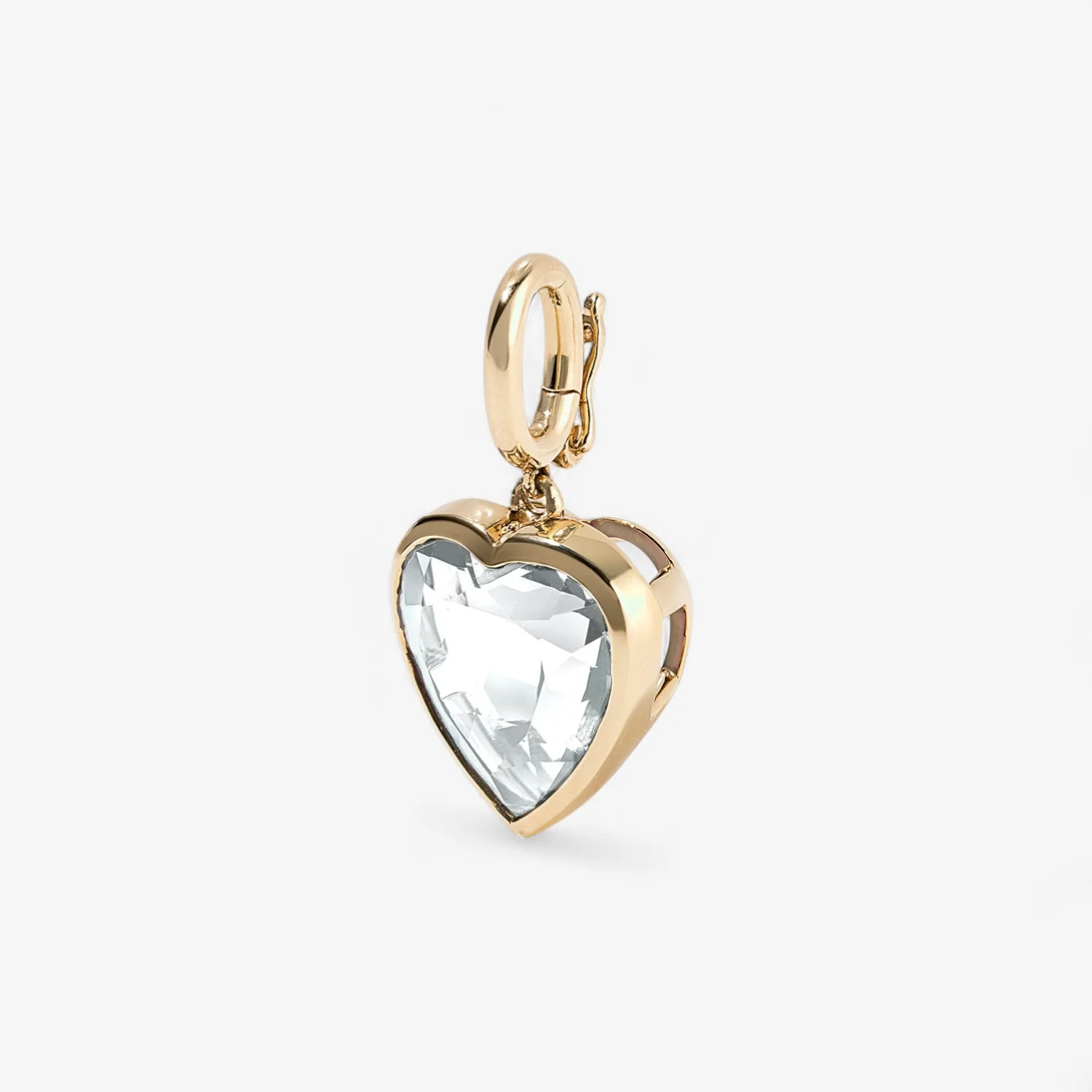 Margot White Topaz Heart Charm - Image 2