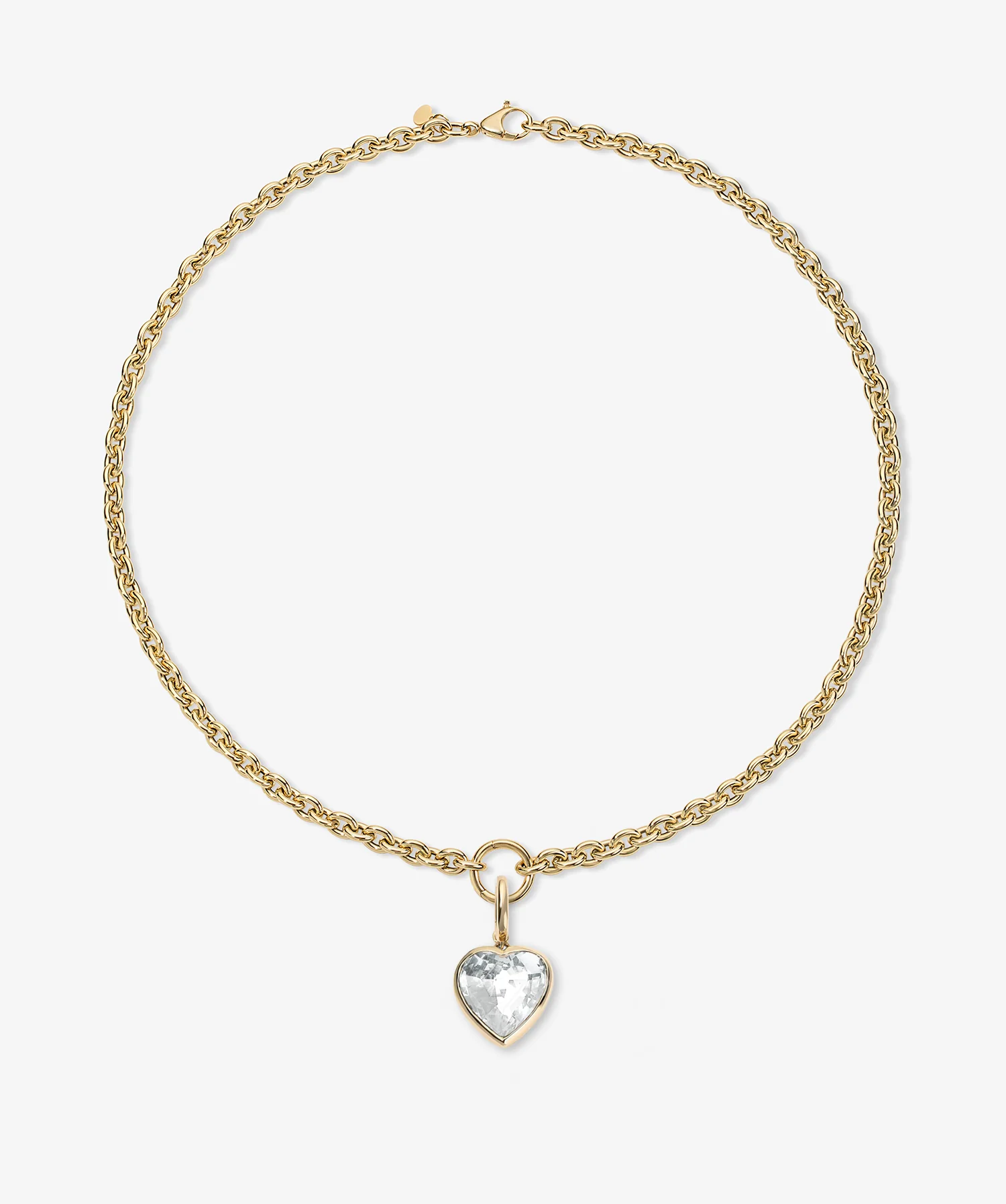 Margot White Topaz Heart Charm - Image 3